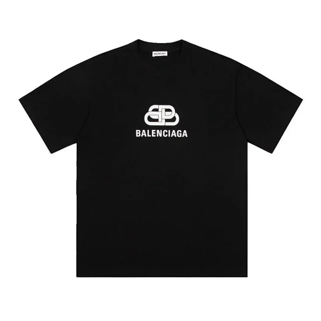 Balenciaga T-Shirts Short-Sleeve Logo Graphic T-Shirt product detail image 9