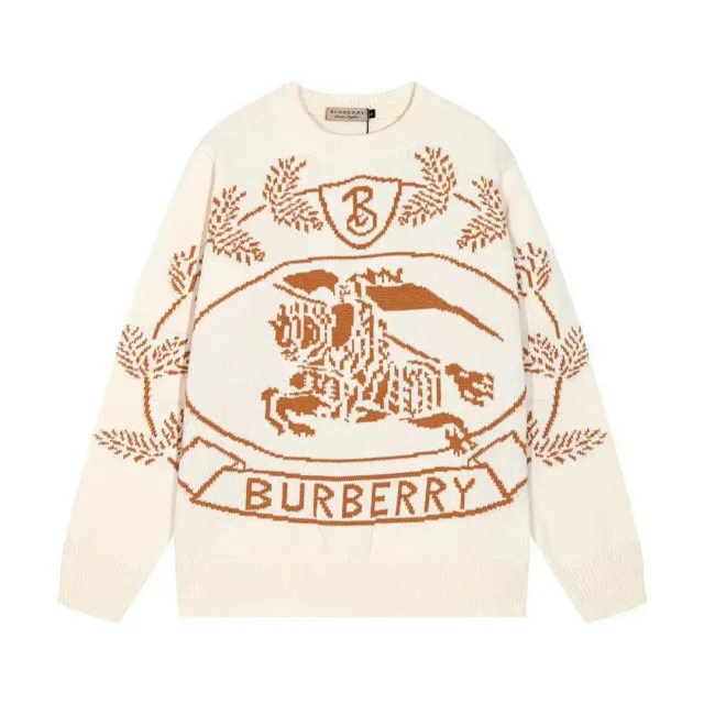 Burberry Knitwear Logo knit sweater and hooded product detail image 7