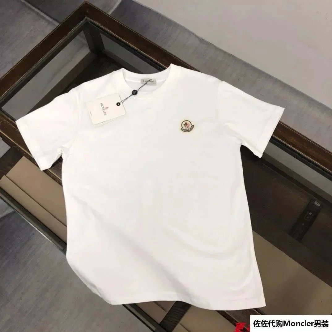 Moncler T-Shirts Short-Sleeve Logo T-Shirt image 7