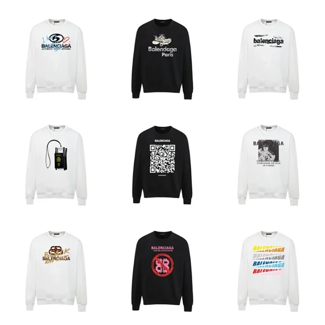 Balenciaga Hoodies & Sweatshirts Graphic Crewneck Sweatshirt product detail image 1