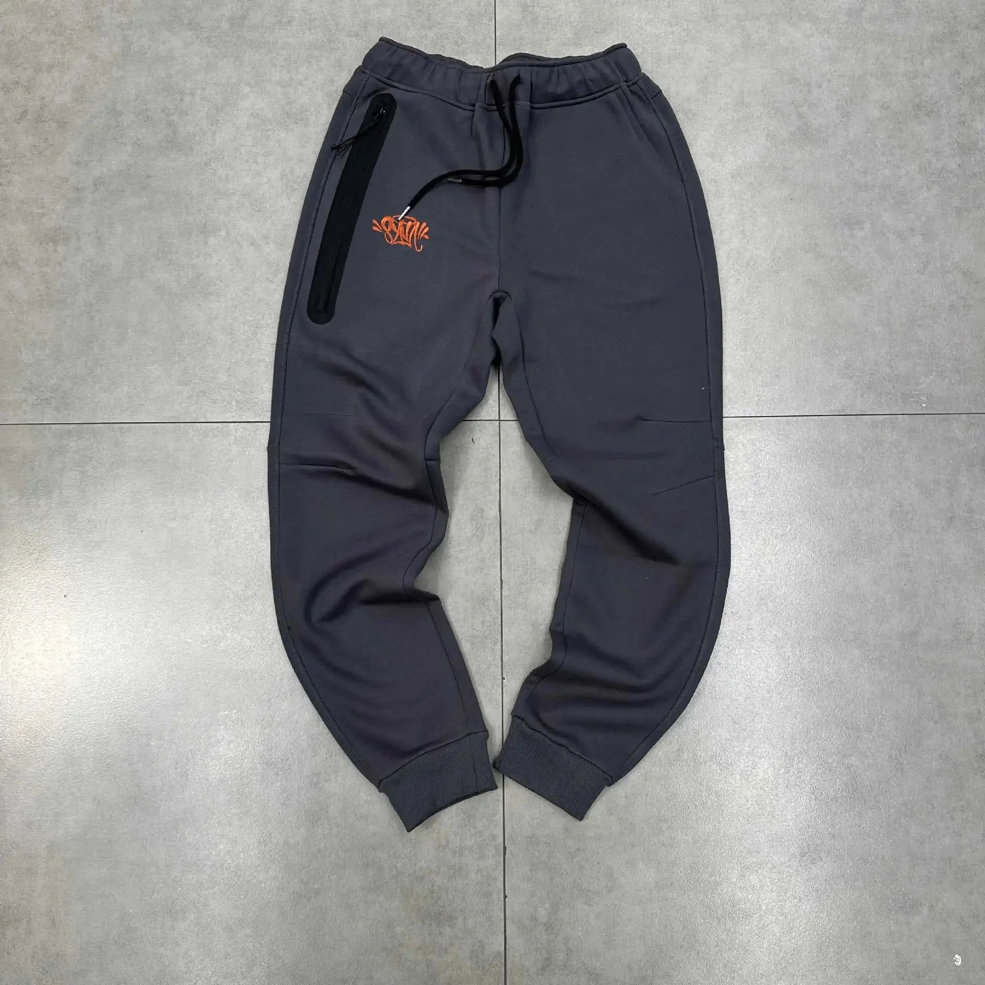 Life of Syn Jackets Hooded Zip-Front Colorblock Jacket — Dark gray trousers】*Top quality