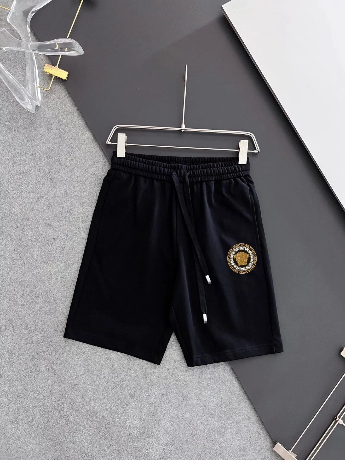 Dior Matching Sets Short-Sleeve Graphic T-Shirt and Drawstring Shorts Set — 31 black