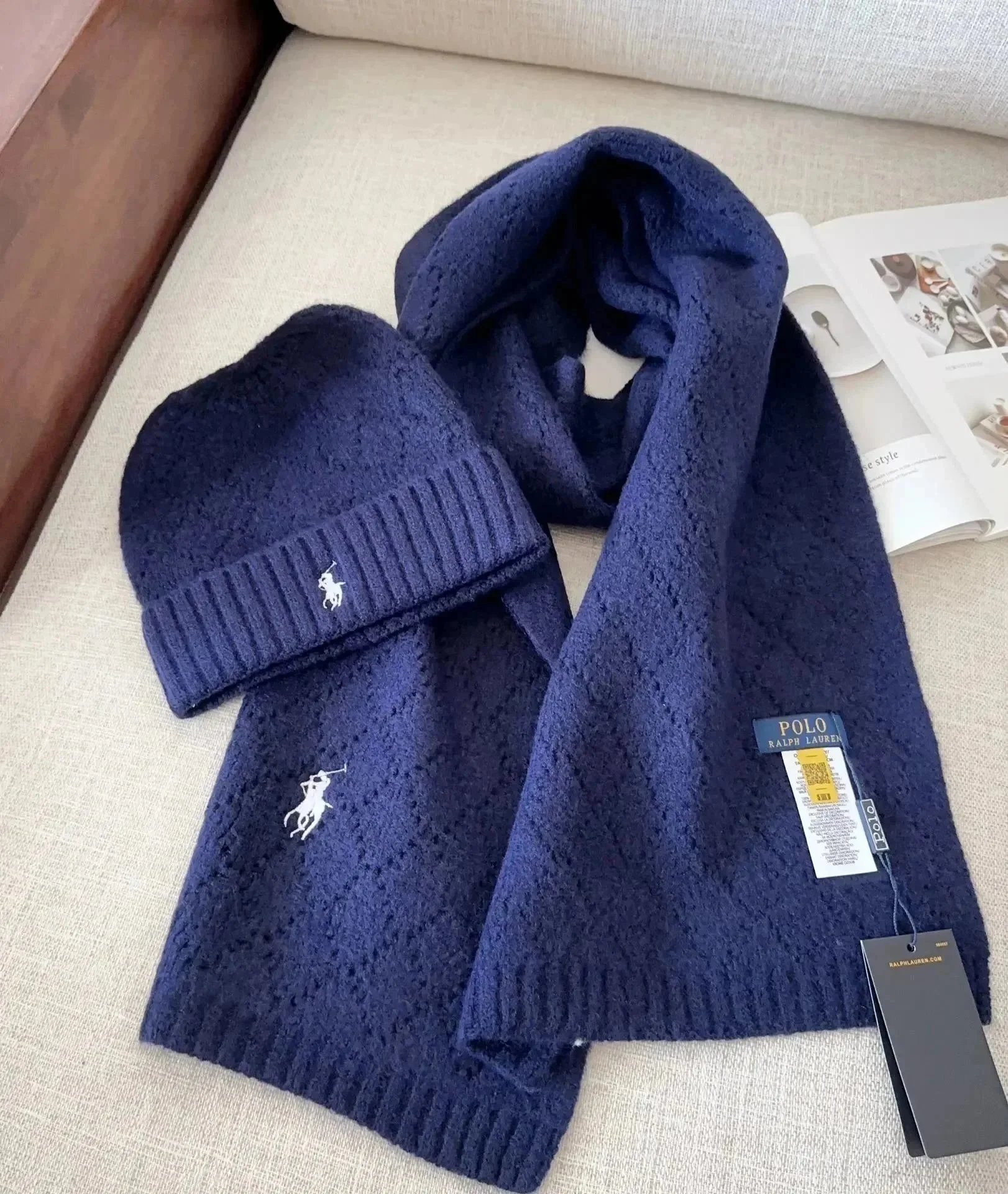 Polo Ralph Lauren Hats Rib-Knit Cuffed Beanie with Embroidered Pony — 23*Top quality