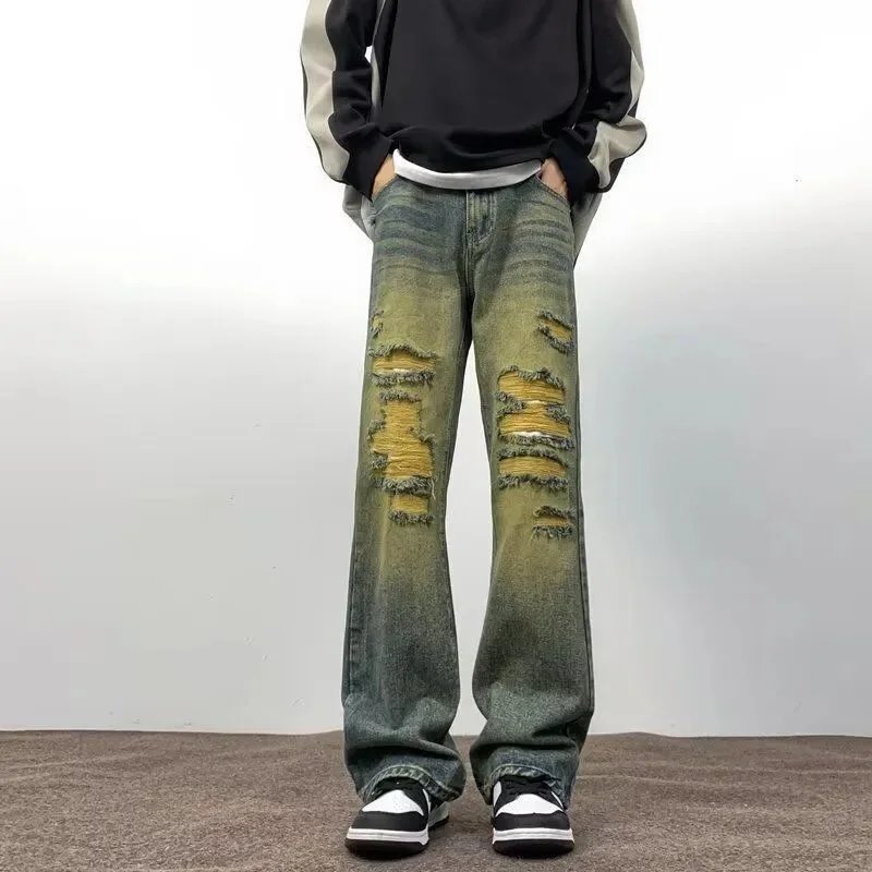 Unbranded Jeans Loose-Fit Graphic and Distressed Designs — 13