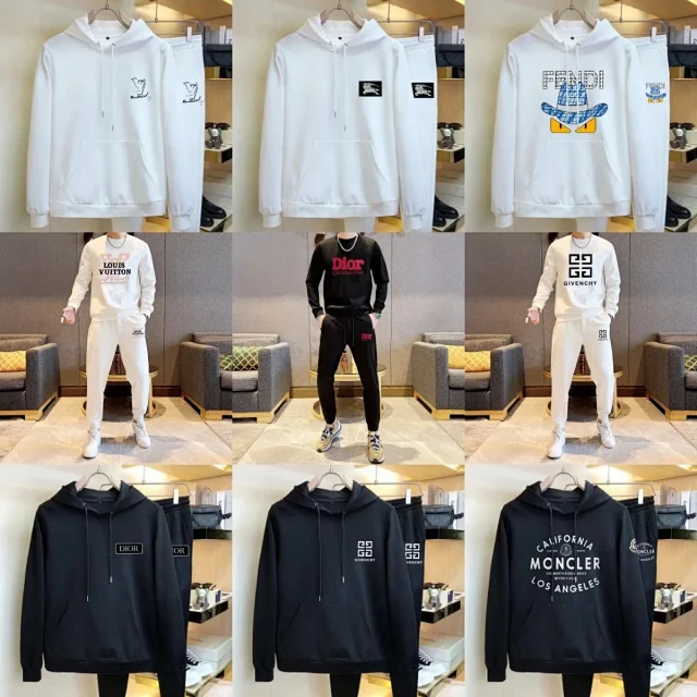 Prada Matching Sets Logo Sweatshirt and Jogger Set product detail image 1