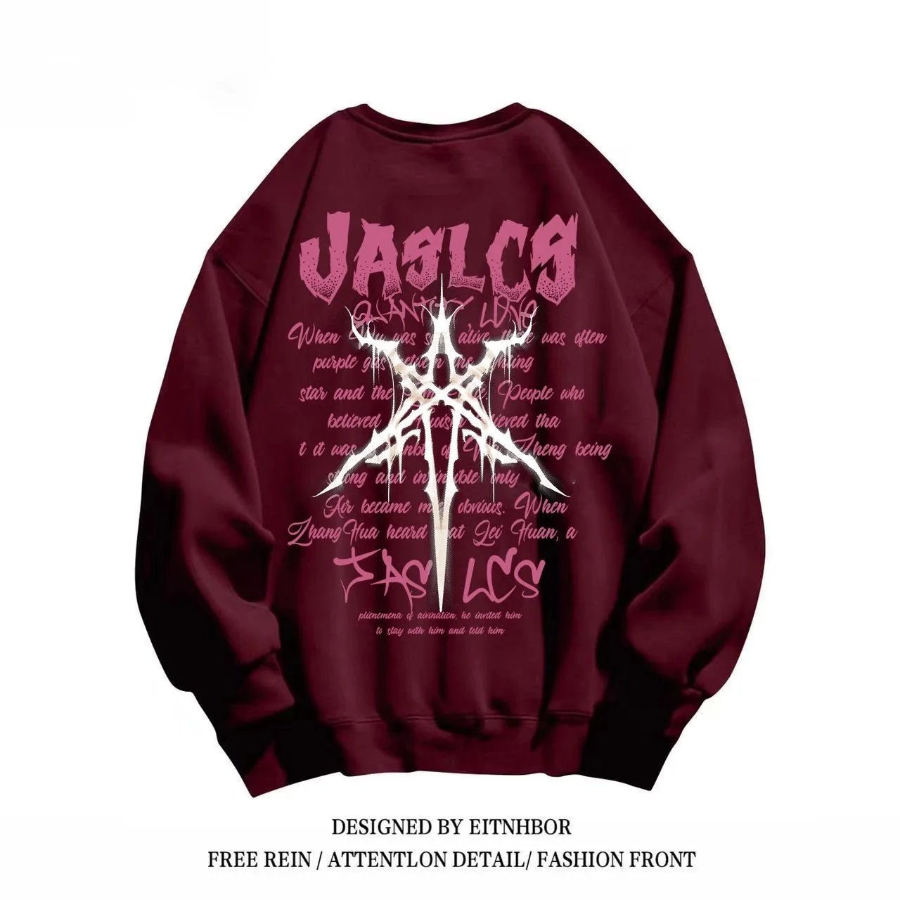 Unbranded Hoodies & Sweatshirts Oversized graphic print pullover image 5