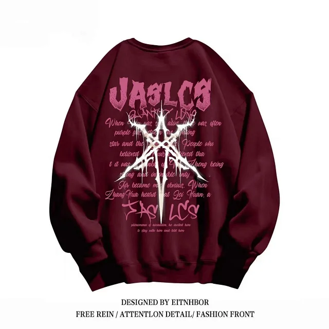 Unbranded Hoodies & Sweatshirts Oversized graphic print pullover product detail image 5