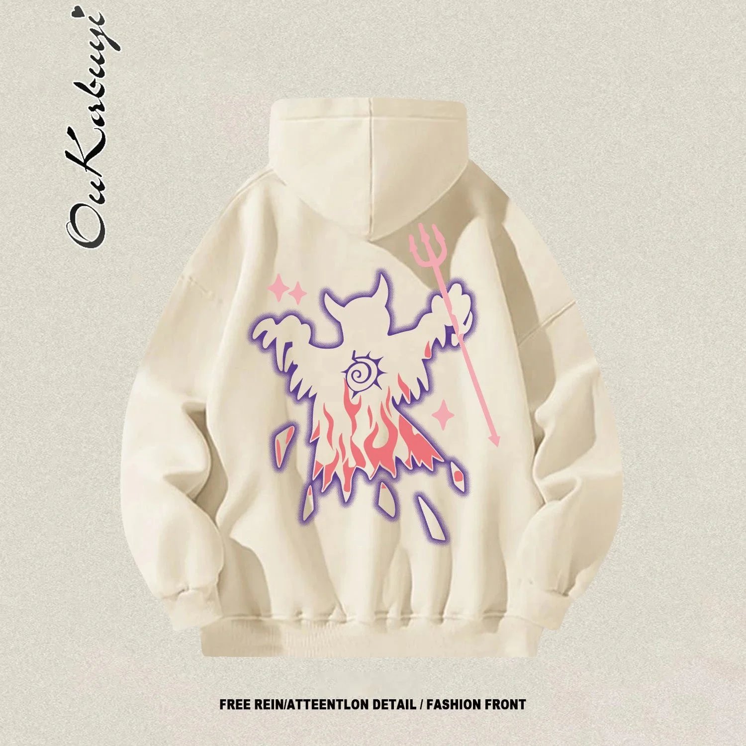 Unbranded Hoodies & Sweatshirts Oversized graphic print pullover image 13