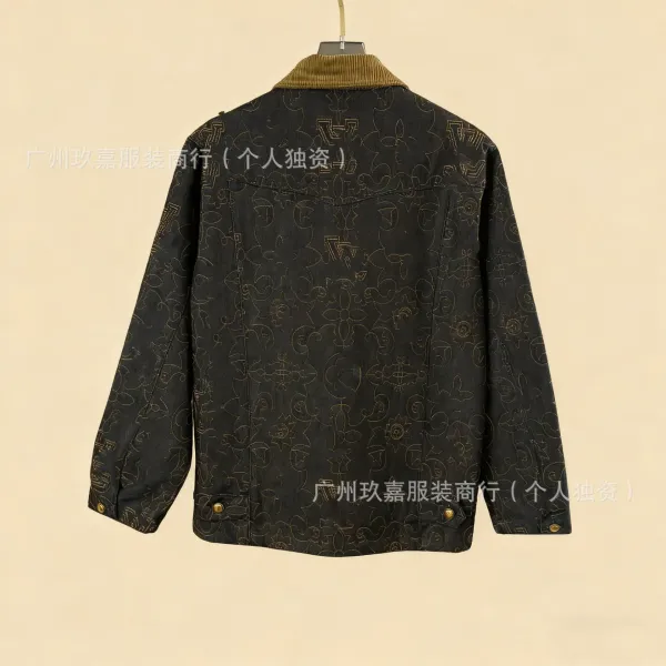 Louis Vuitton Monogram Washed Black Denim Jacket - 12