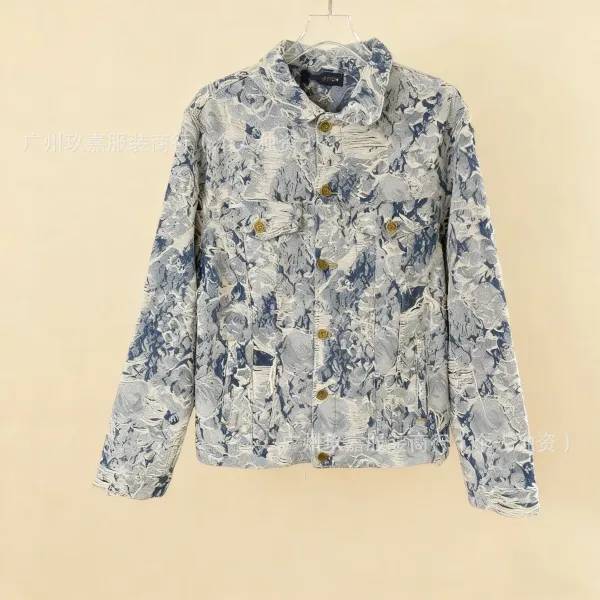 Y-3 Denim Jacket Multicolor Abstract Print Denim-Jacket - 1