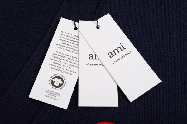 Ami Paris Heart Logo Cardigan Purple - 10