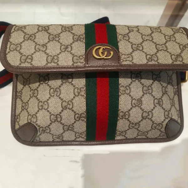 Gucci Ophidia GG Belt Bag Black Monogram Canvas - 8