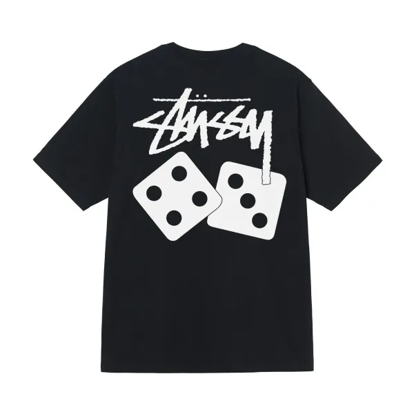 Stussy Dice Logo Black T-Shirt - 1