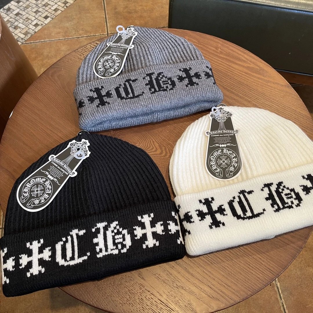 Chrome Hearts Black Beanie