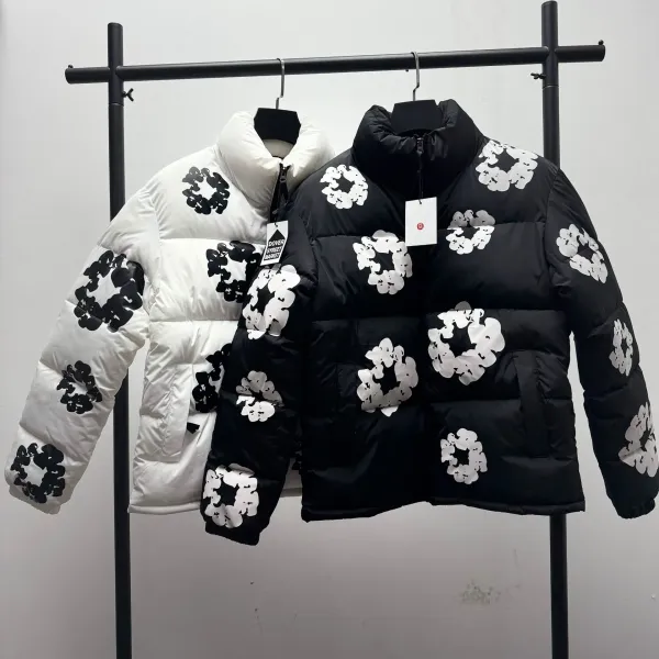 Moncler Genius x Hiroshi Fujiwara Fragment Design Floral Print Black Down Jacket - 4