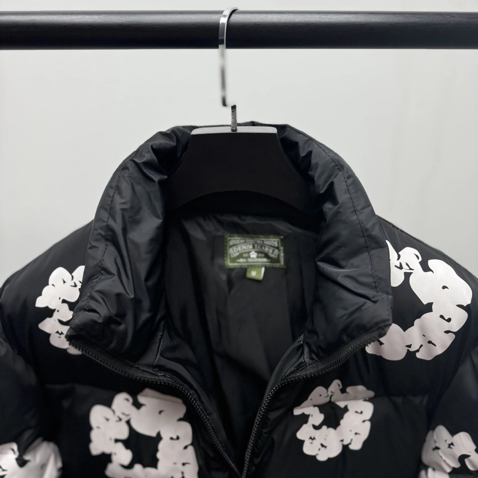 Moncler Genius x Hiroshi Fujiwara Fragment Design Floral Print Black Down Jacket - 8