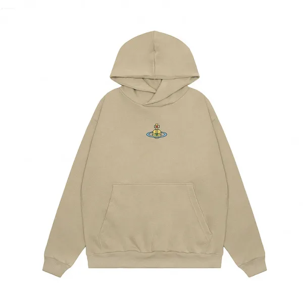 Vivienne Westwood Orb Logo Beige Hoodie - 1