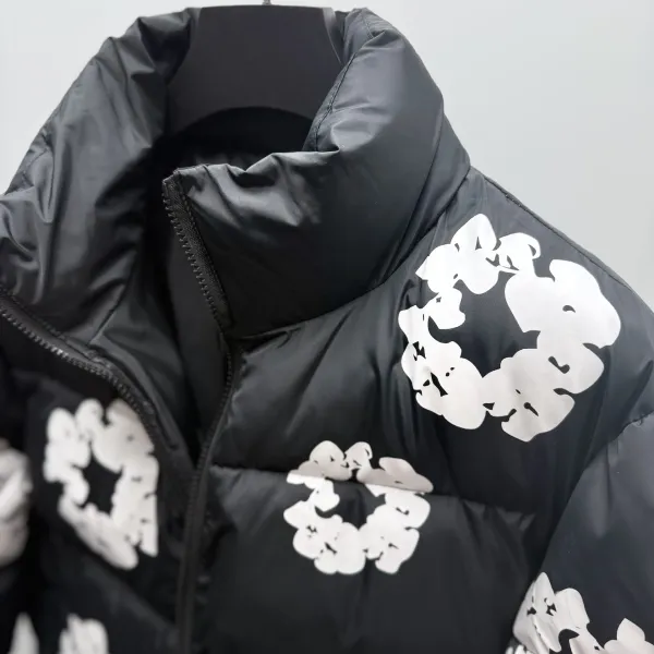 Moncler Genius x Hiroshi Fujiwara Fragment Design Floral Print Black Down Jacket - 9
