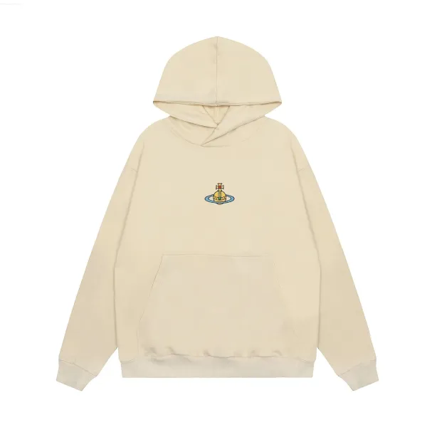Vivienne Westwood Orb Logo Beige Hoodie - 1
