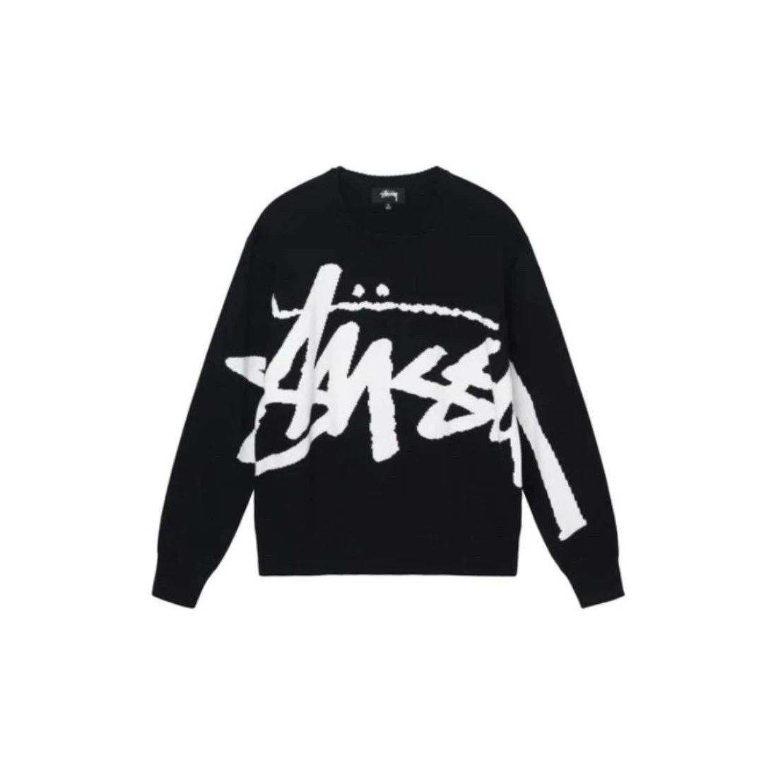 Stussy Black Crewnec