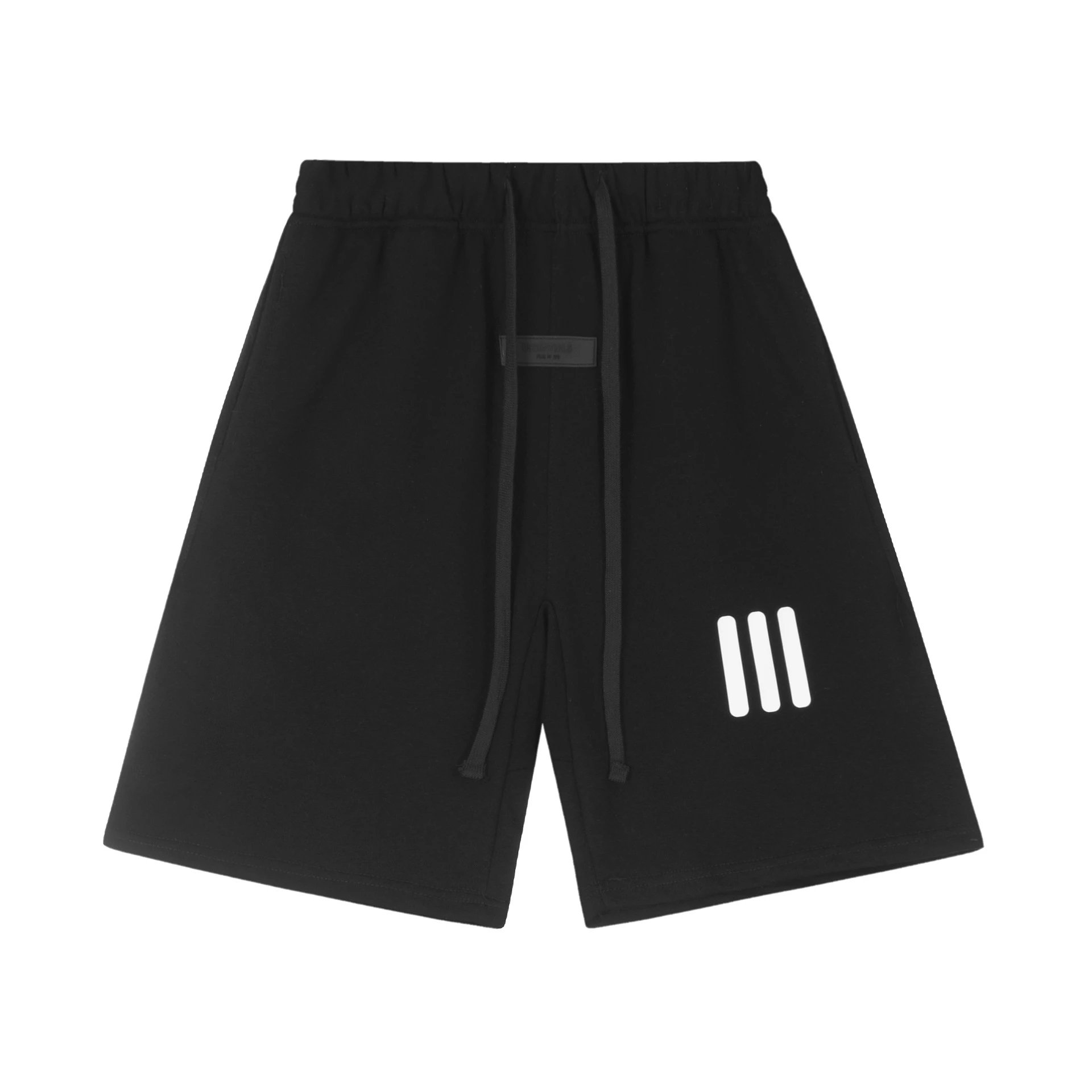 E-home High Street Loose Plush Letter Silicone Printed Drawstring Casual Shorts Middle Pants Men and Women Trendy+Whatsapp853 68621374