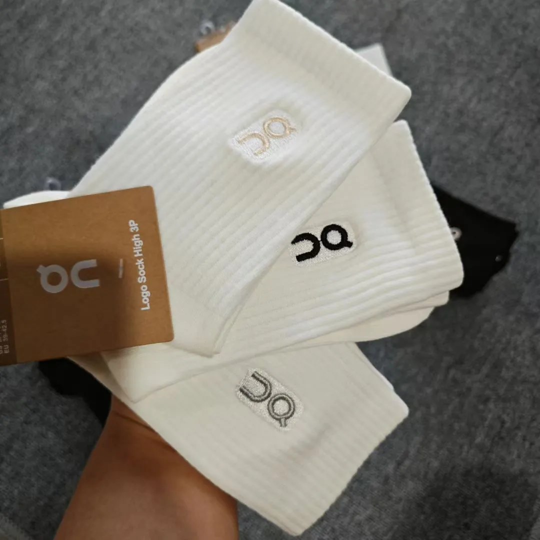 On Running White Logo Sock 3P