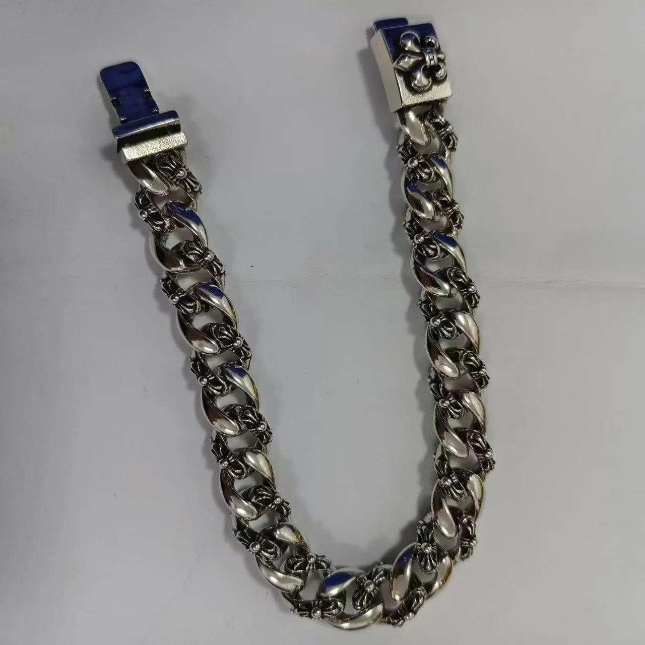 Boat anchor half-flower bracelet SKU image