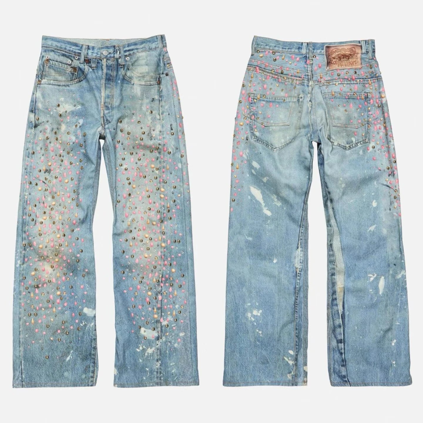 Romp-A-Round Light Blue Studded Jeans