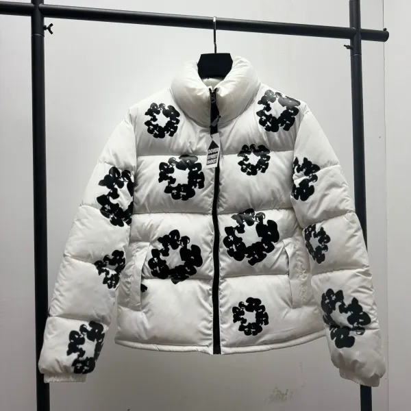 Moncler Genius x Hiroshi Fujiwara Fragment Design Floral Print Black Down Jacket - 6