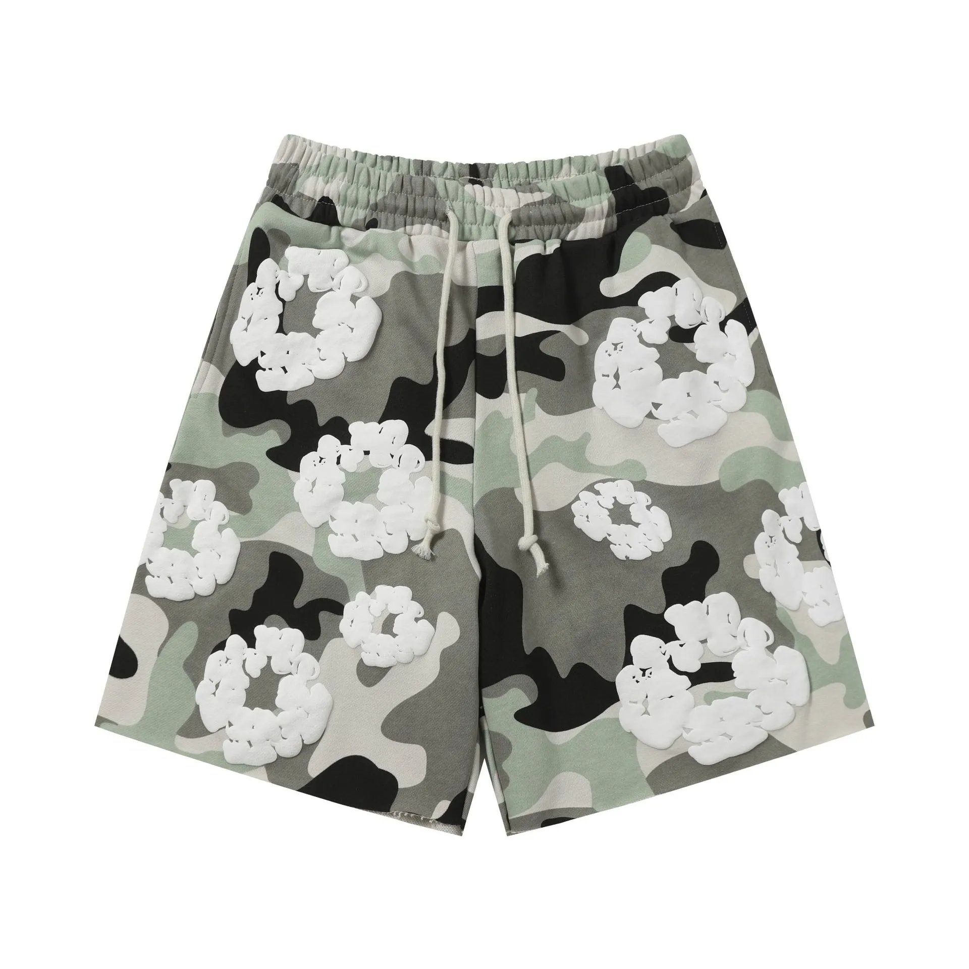 8208 Camouflage gray shorts SKU image