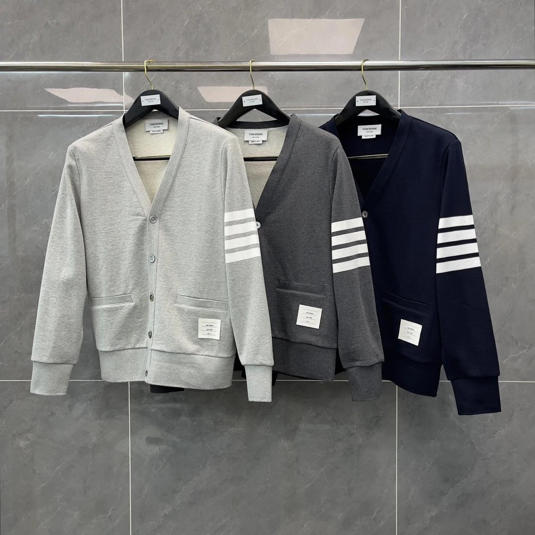 TB Grey V-Neck Cardi