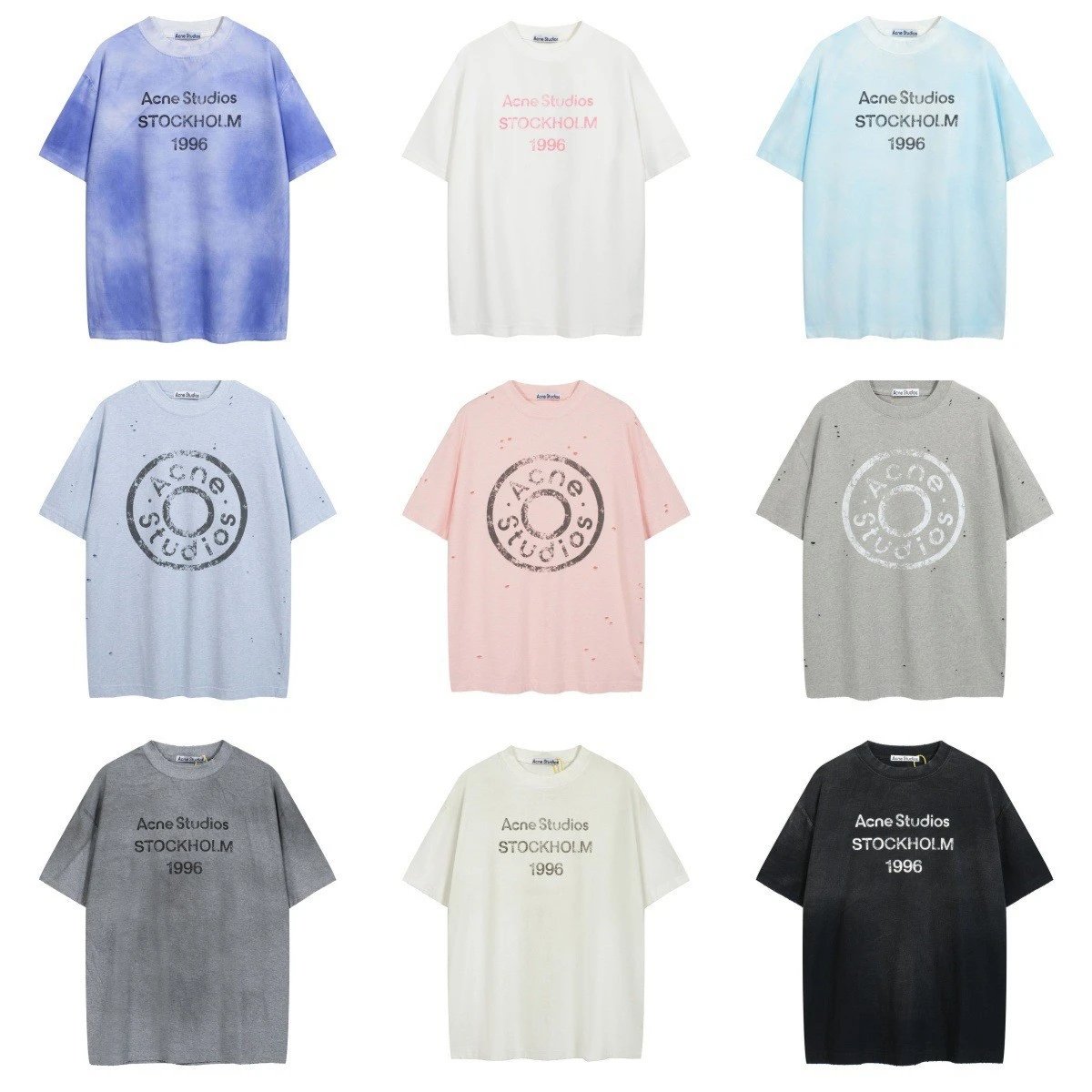 Acne Studios Various Color Oversized T-Shirts