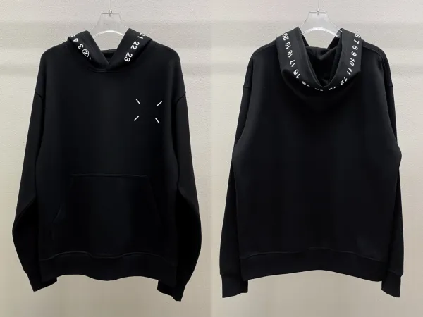 Off-White Numeric Hoodie Black Hoodie - 1