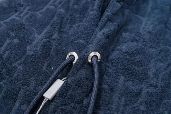 Dior Oblique Velvet Hoodie Navy - 16