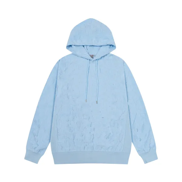 Dior Oblique Velvet Hoodie Navy - 5