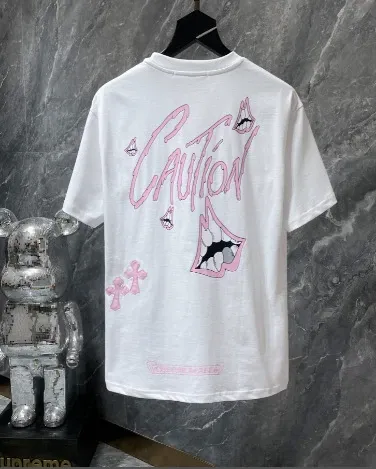 Off-White Caution Graphic Print Gray T-Shirt - 38