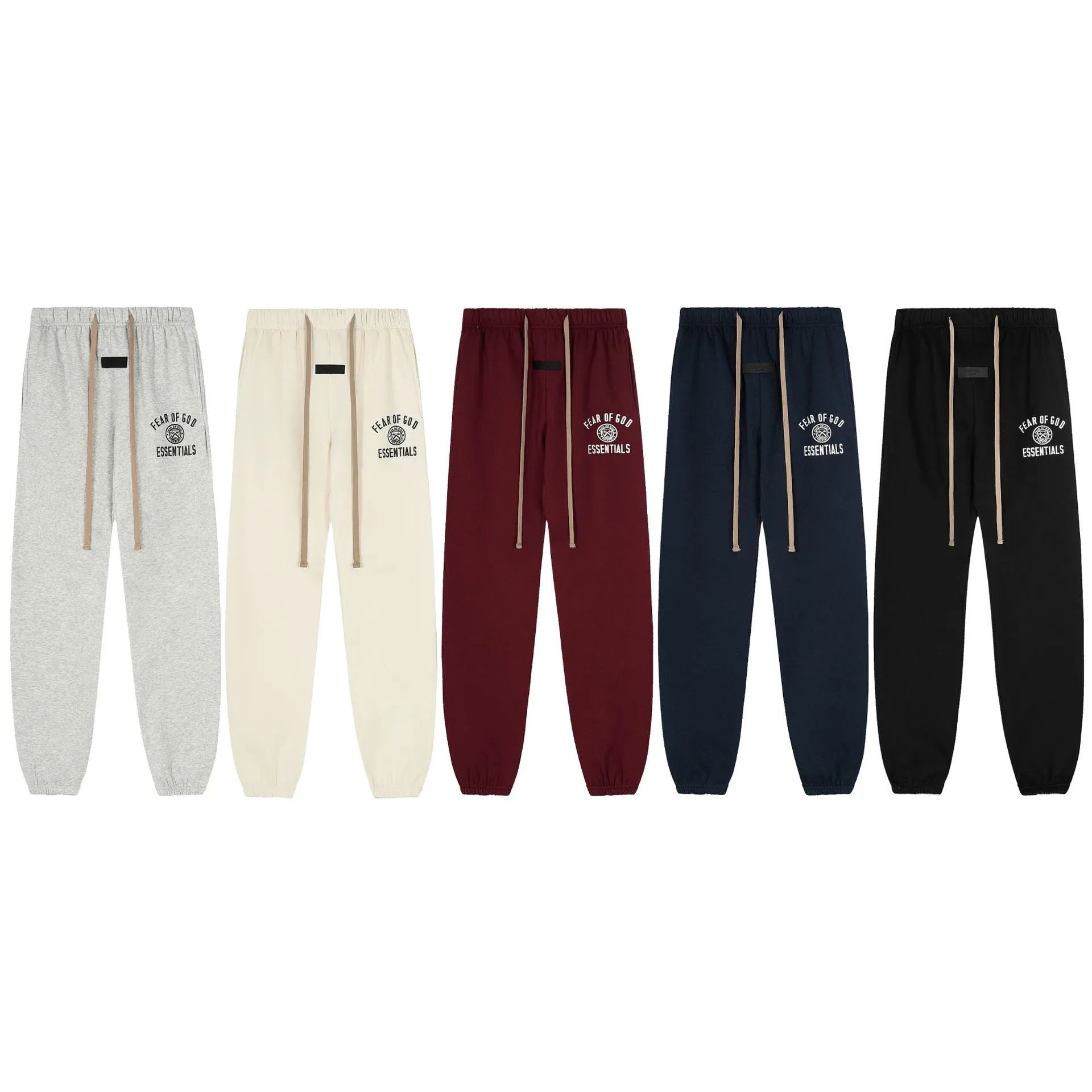 Fear of God Essentials Logo Sweatpants Burgundy - 6