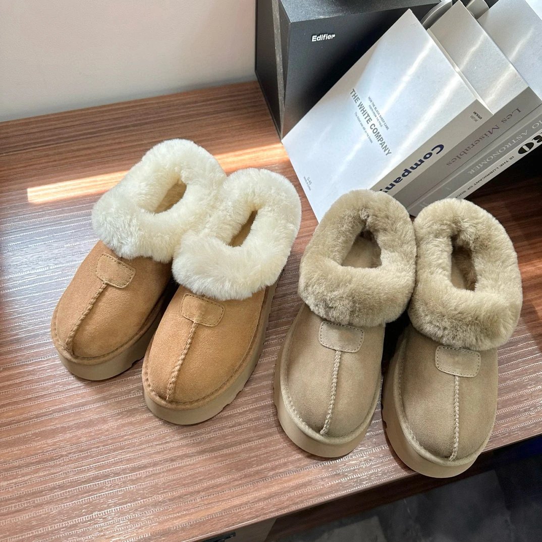 UGG Suede Sheepskin Slippers