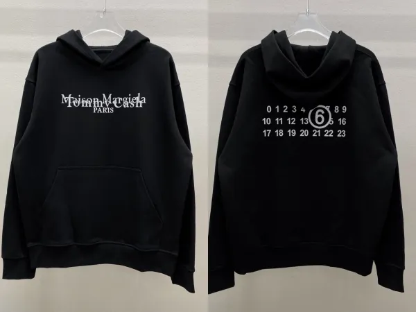 Maison Margiela x Tommy Cash Black Graphic Hoodie - 1