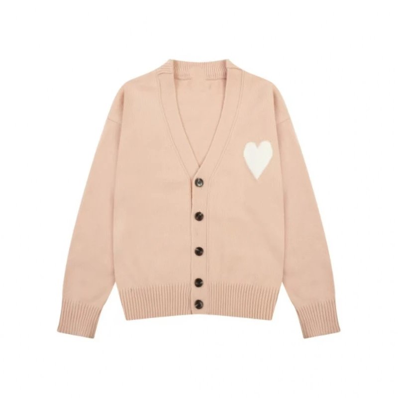 Pale pink【8129 Jacquard cardigan】 SKU image