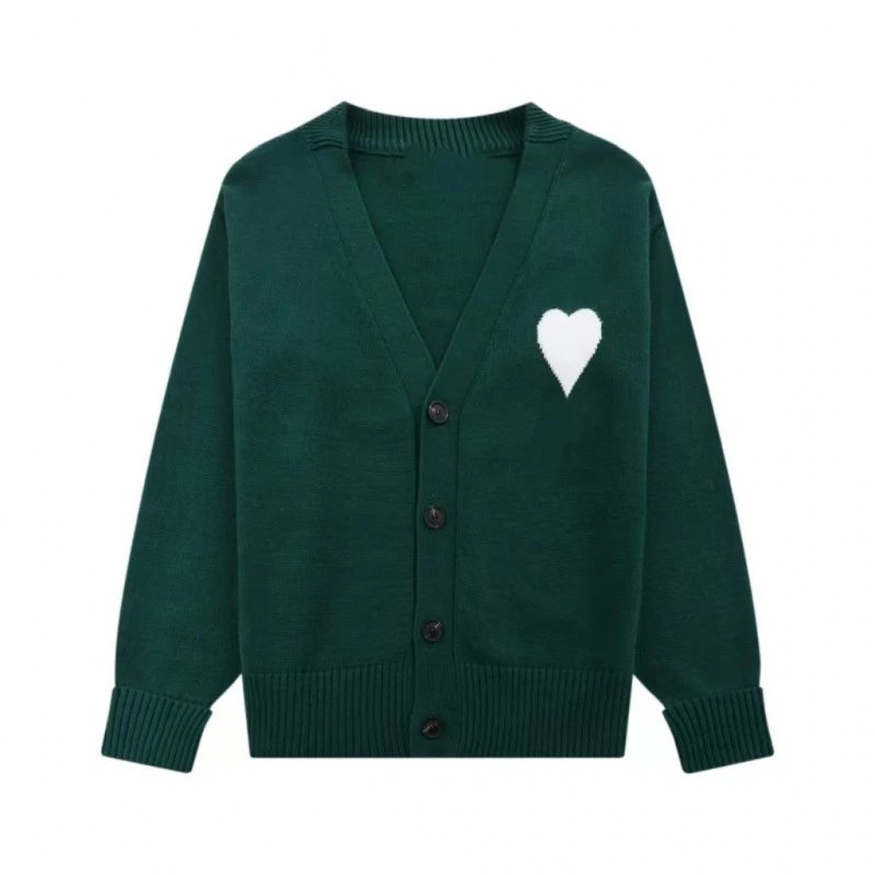 Dark green【A 05 Jacquard cardigan】 SKU image