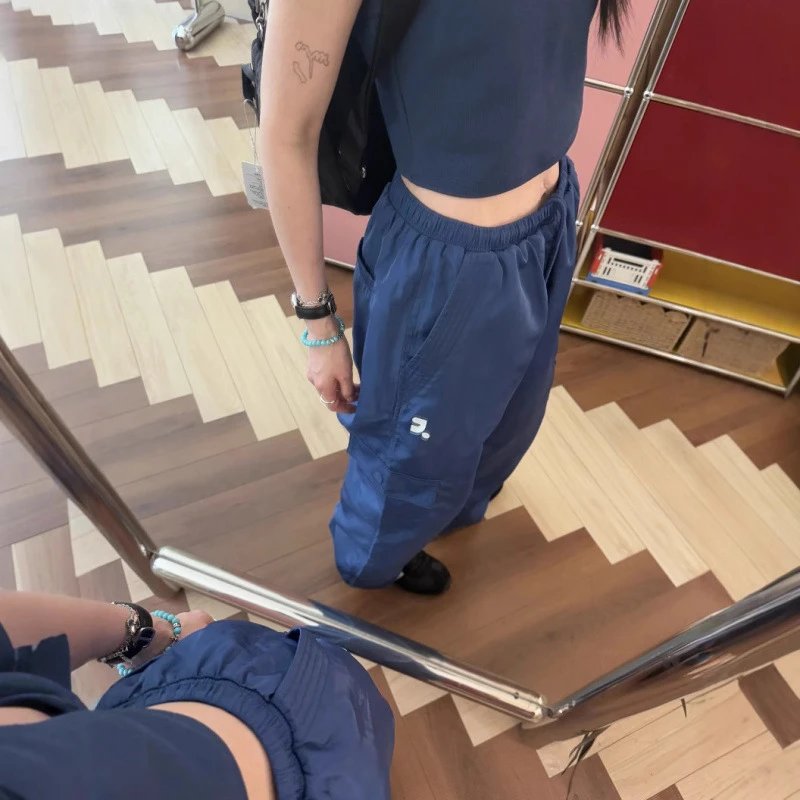 Blue Elastic Waist C