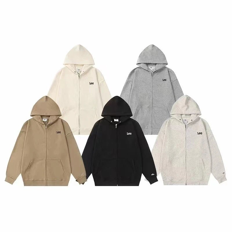 Lee Black Zip-Up Hoodie