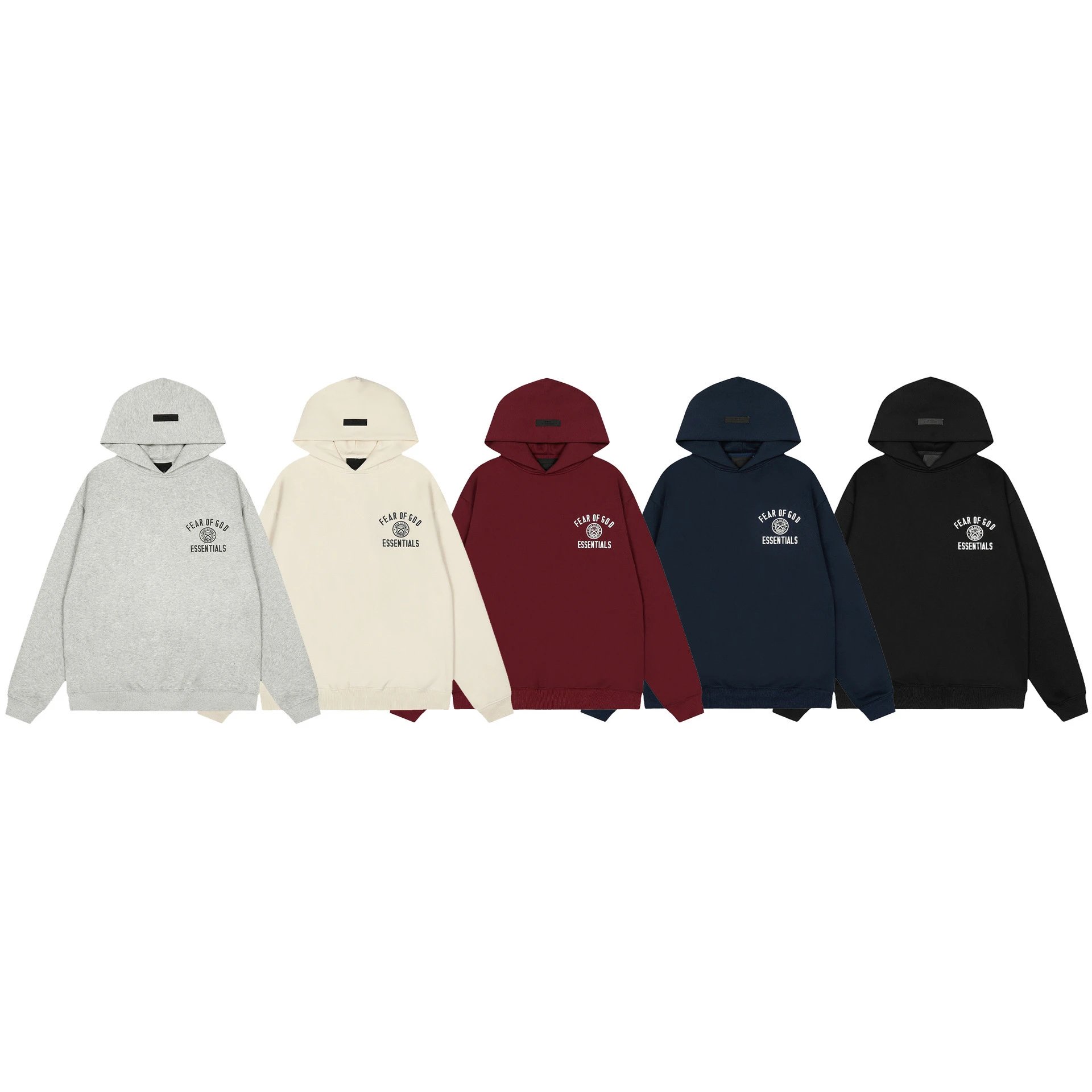 Fear of God Essentials Arch Logo Hoodie Navy - 5