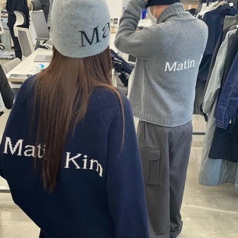 Matin Kim Navy Knit Sweater