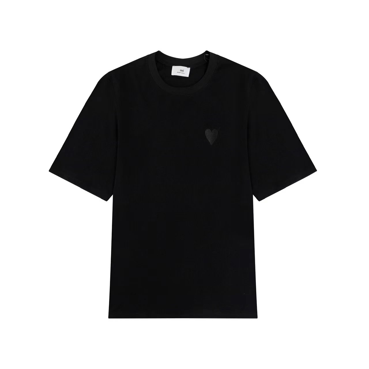 Black [130‑cm‑wide embroidered heart design] SKU image