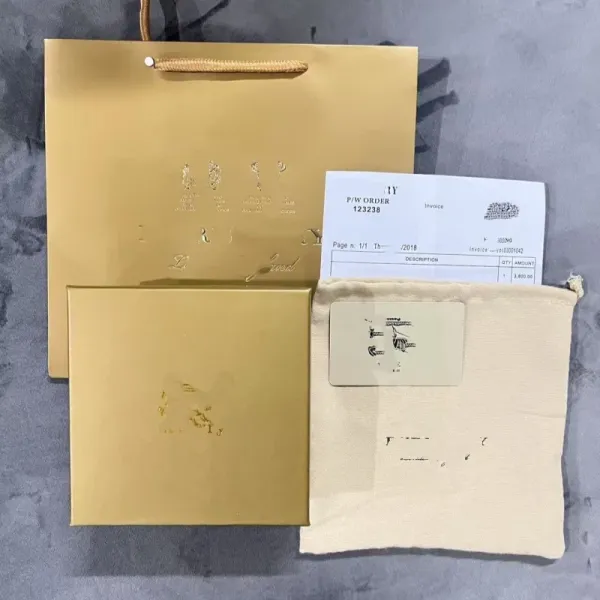 Loewe Puzzle Mini Bag Gold Leather - 1