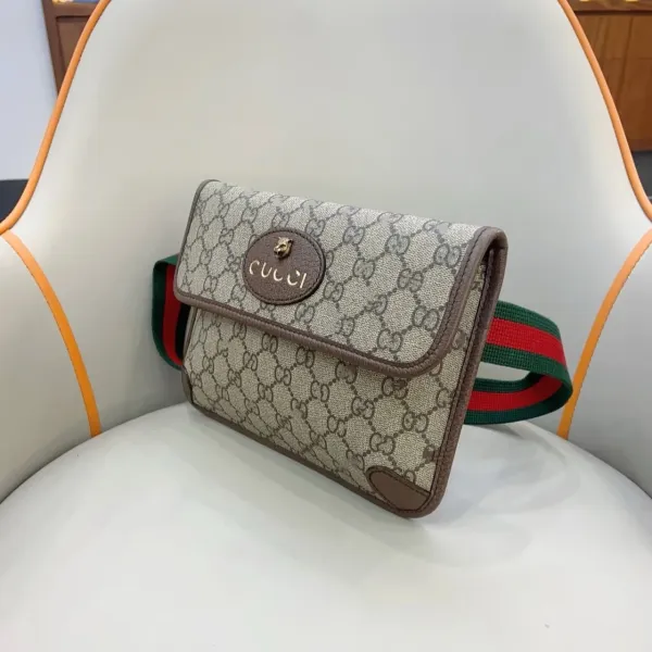Gucci Ophidia GG Belt Bag Black Monogram Canvas - 4