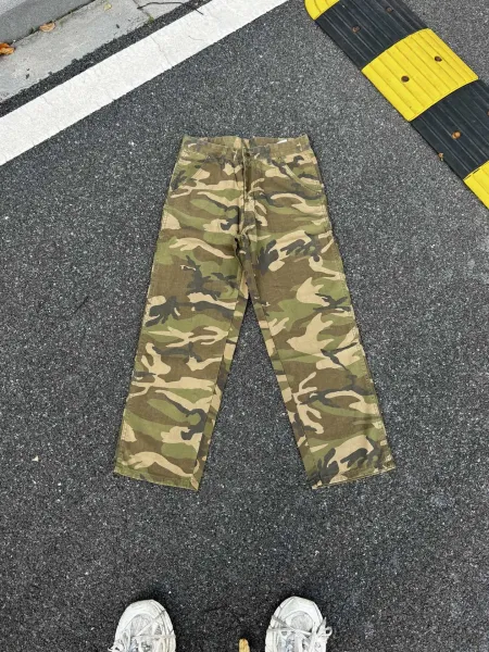 Design Camouflage Cargo Pants Army Green - 1