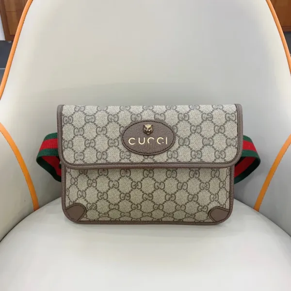 Gucci Ophidia GG Belt Bag Black Monogram Canvas - 3